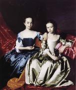 John Singleton Copley Mary and Elizabeth Royall painting